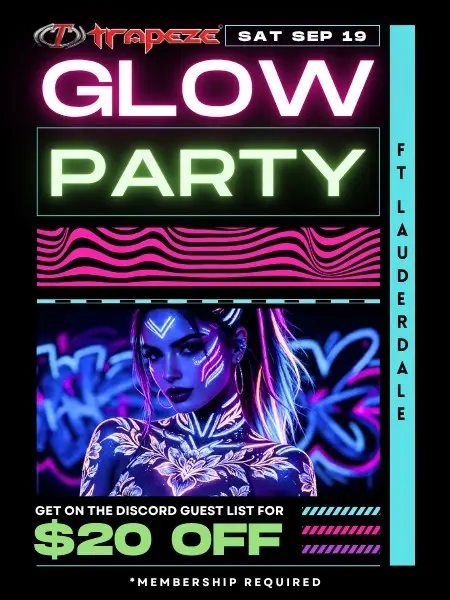Glow Party at the Best Sex Club Atlanta and South Florida