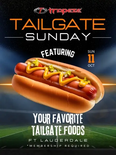 Tailgate Sunday event flyer