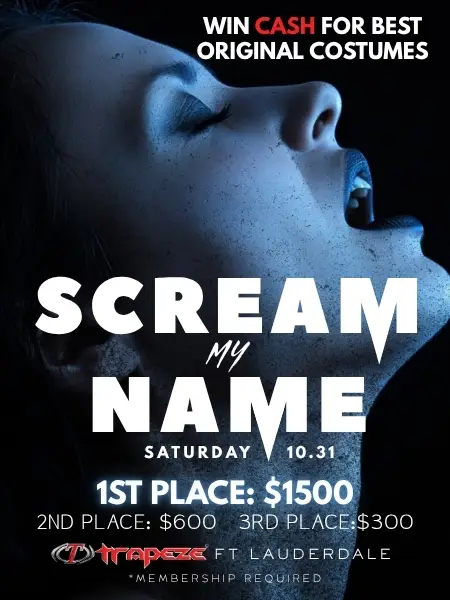 Scream My Name - Halloween Costume Contest event flyer