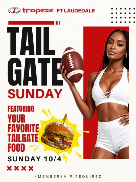 Tailgate Sunday event flyer