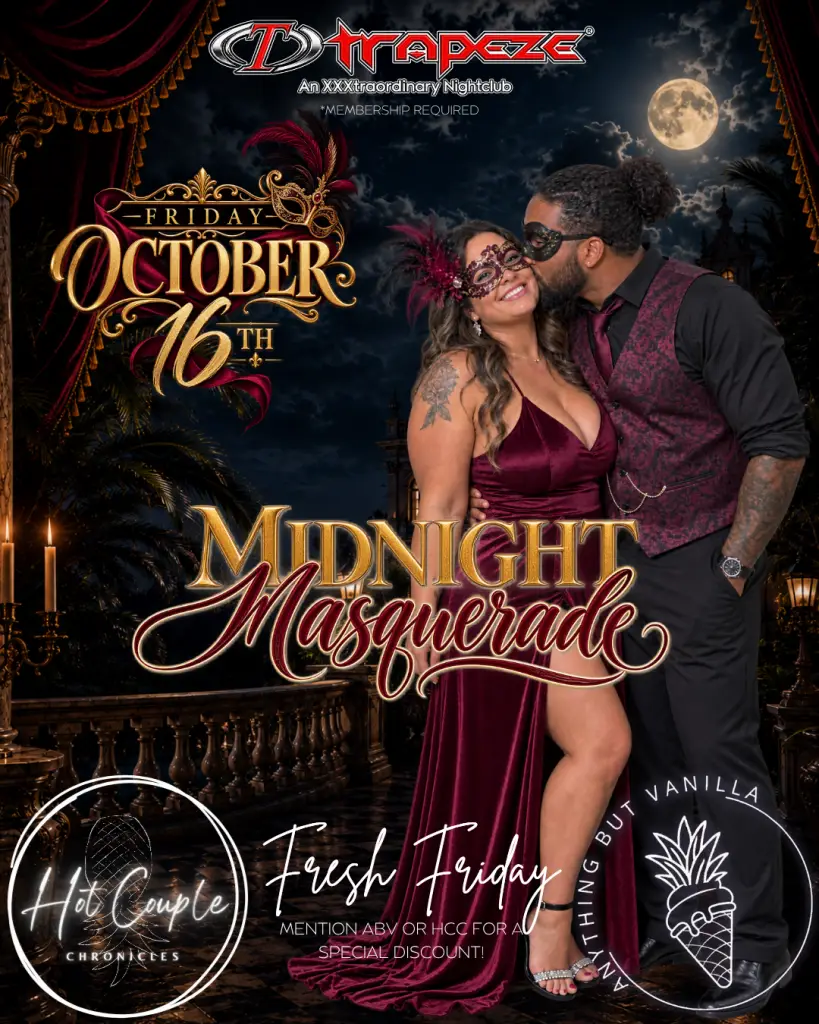 Midnight Masquerade event flyer