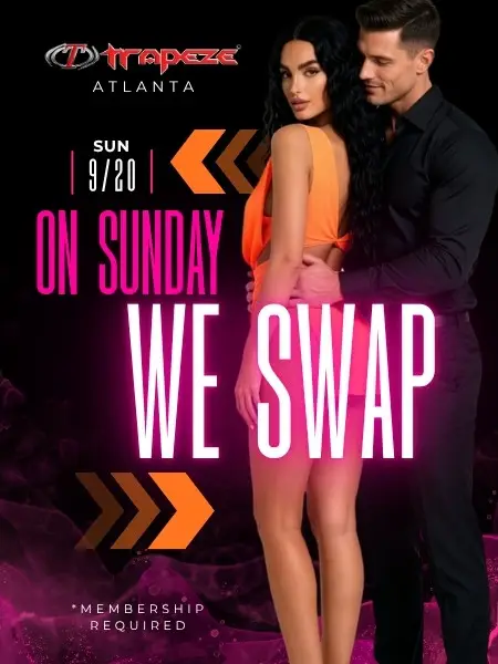 On Sundays, We Swap! event flyer