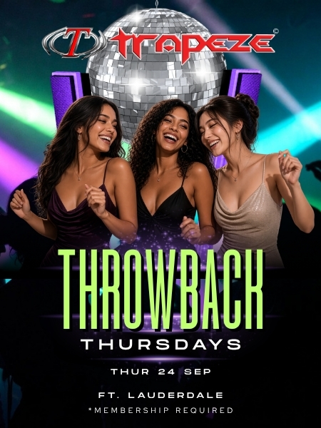 Throwback Thursdays event flyer