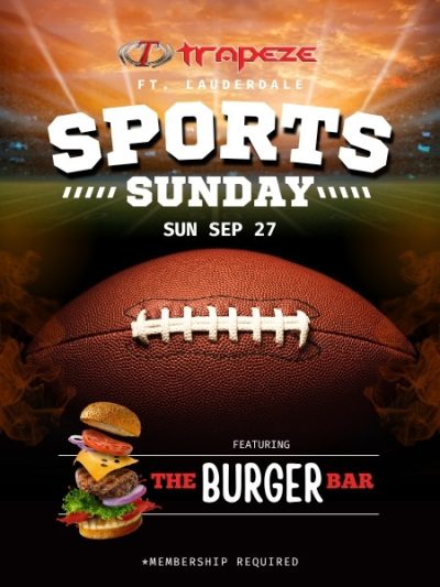 Sports Sunday featuring The Burger Bar