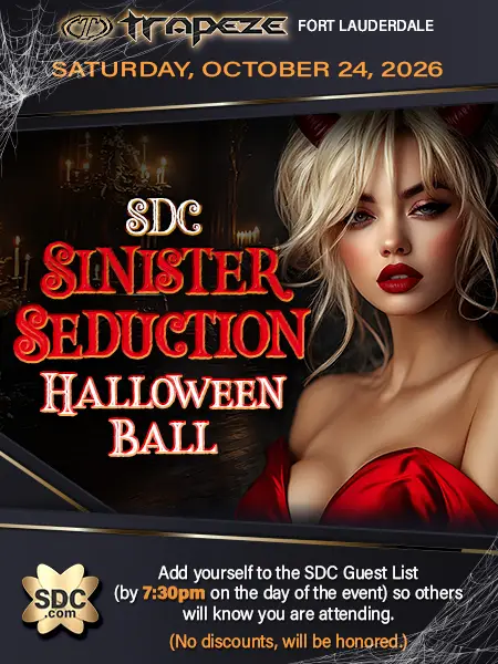 SDC Sinister Seduction Halloween Ball event flyer